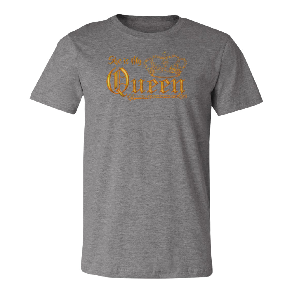 She is My Queen Golden Crown Men's T-Shirt 