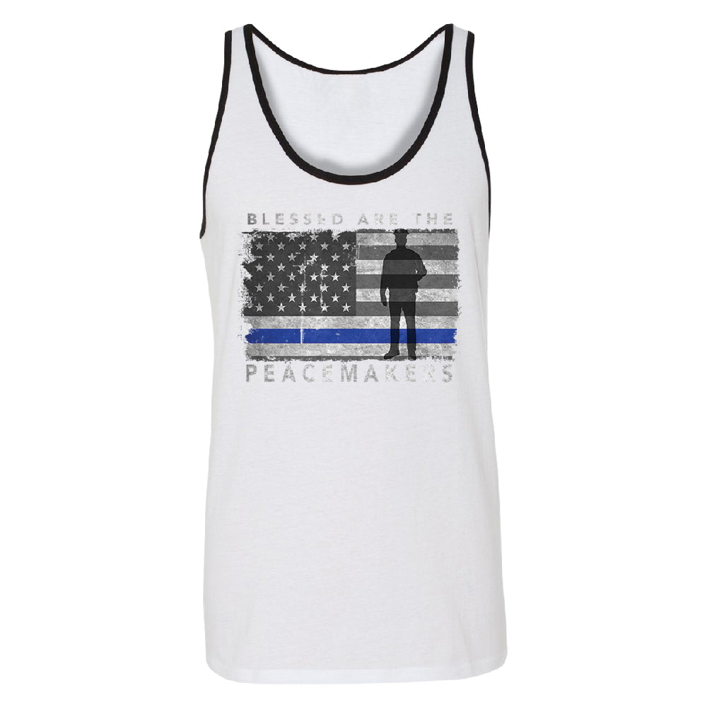 Blessed Are The Peacemakers Men's Tank Top Support Law Enforcement Shirt 