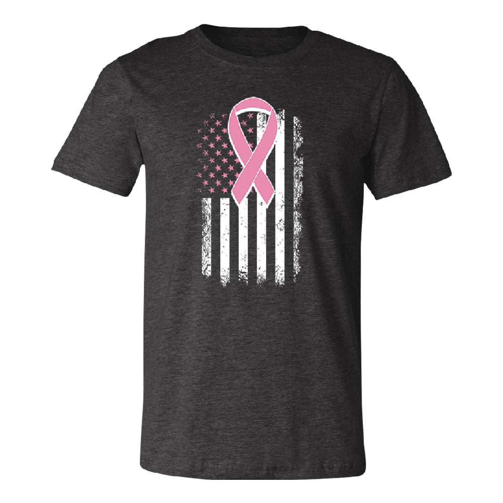 Pink Vintage American Flag Men's T-Shirt 