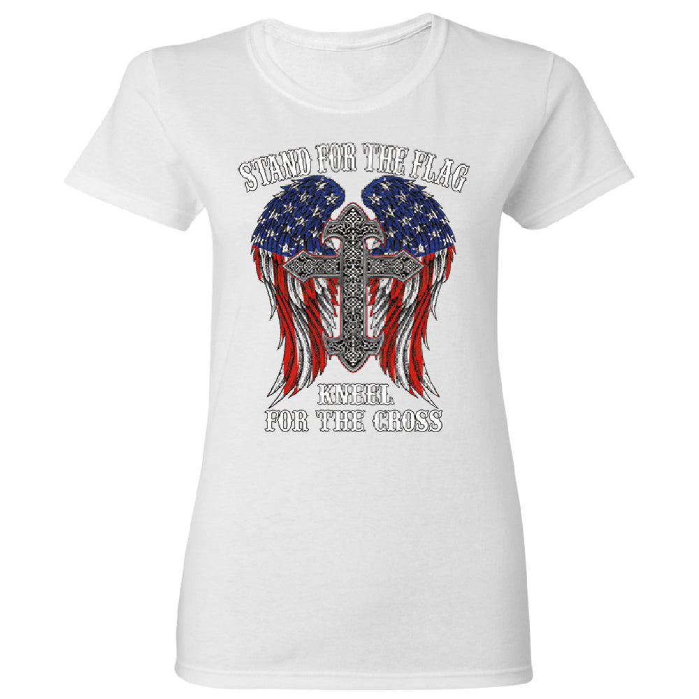 Stand For The Flag Kneel For The Cross Women's T-Shirt 