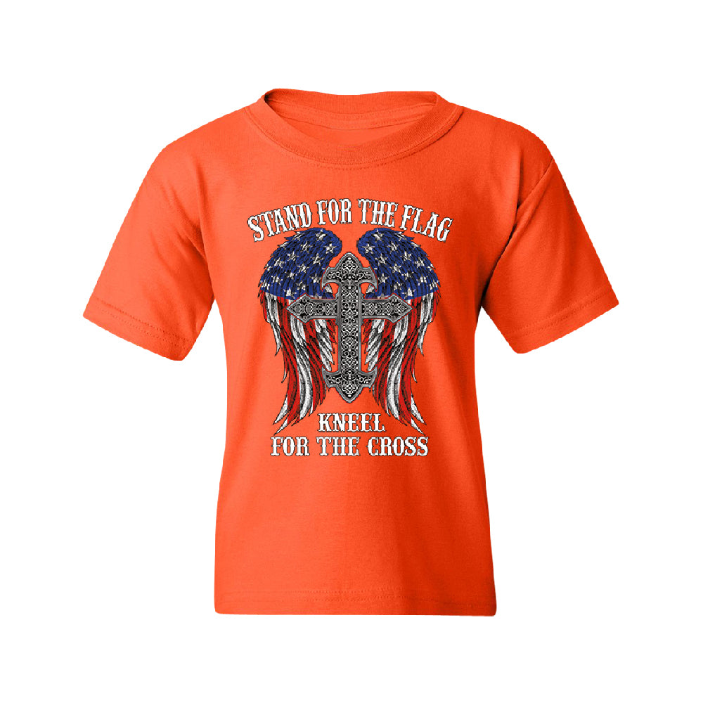 Stand For The Flag Kneel For The Cross Youth T-Shirt 