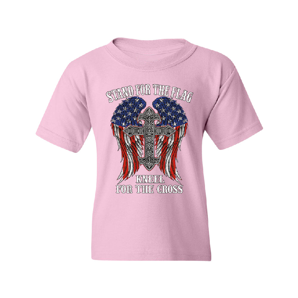 Stand For The Flag Kneel For The Cross Youth T-Shirt 