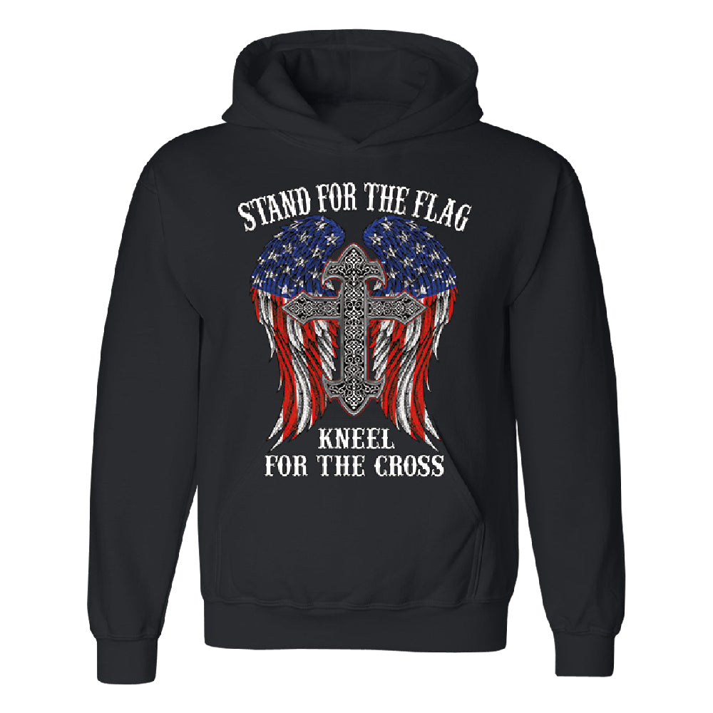 Stand For The Flag Kneel For The Cross Unisex Hoodie American Flag Sweater 