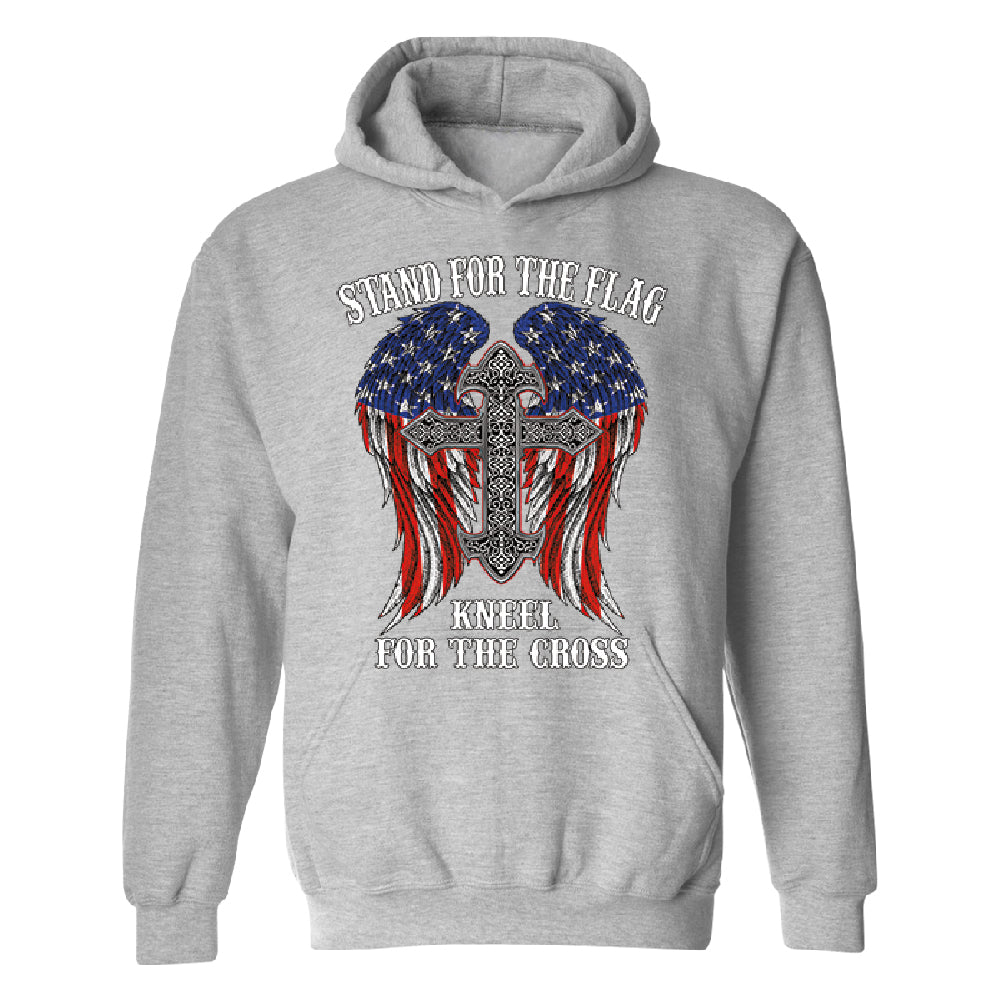 Stand For The Flag Kneel For The Cross Unisex Hoodie American Flag Sweater 