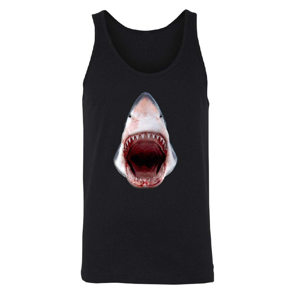 Great White Shark 3D Print Men's Tank Top Animals Shark Teeth Gift Shirt 