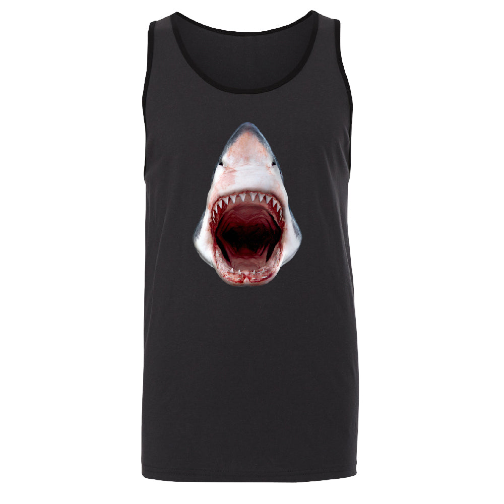 Great White Shark 3D Print Men's Tank Top Animals Shark Teeth Gift Shirt 