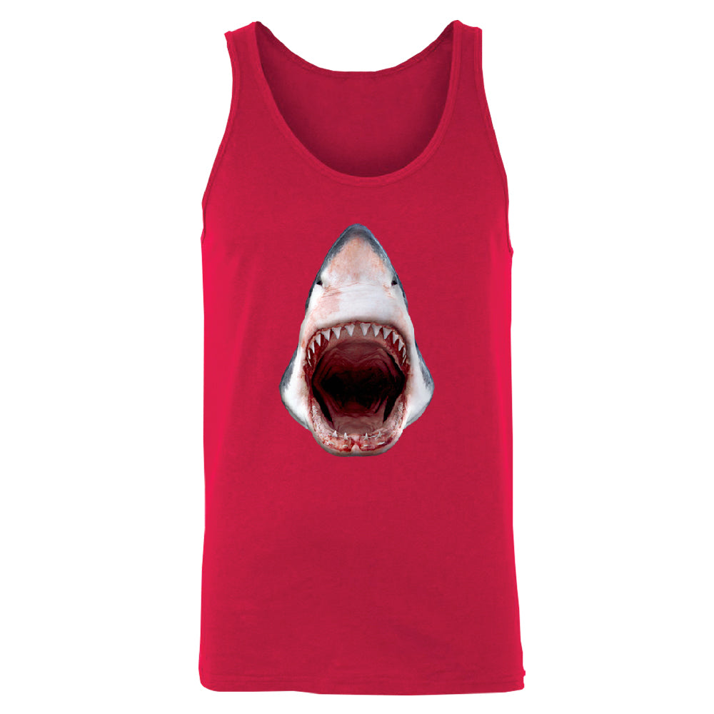 Great White Shark 3D Print Men's Tank Top Animals Shark Teeth Gift Shirt 