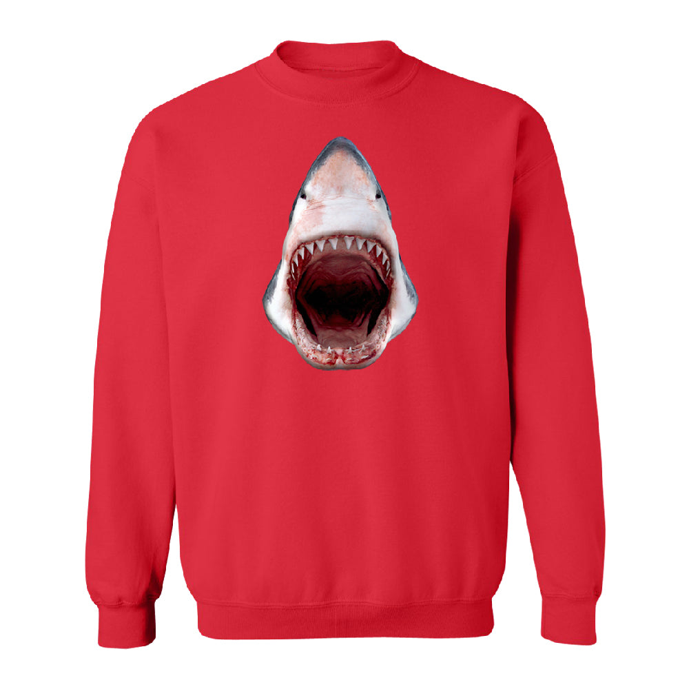 Great White Shark 3D Print Unisex Crewneck Animals Shark Teeth Gift Sweater 