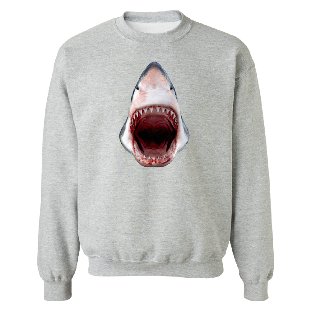 Great White Shark 3D Print Unisex Crewneck Animals Shark Teeth Gift Sweater 