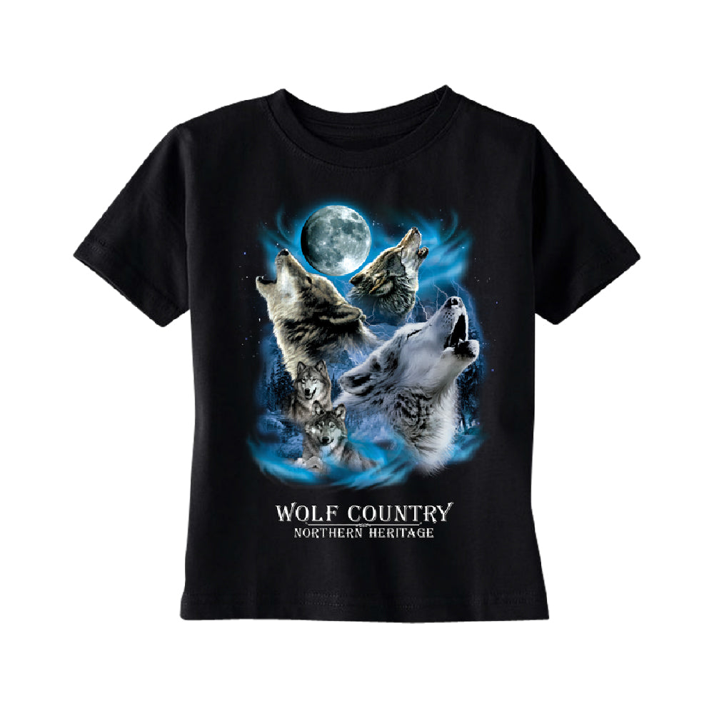 Wolves Howling Full Moon TODDLER T-Shirt 