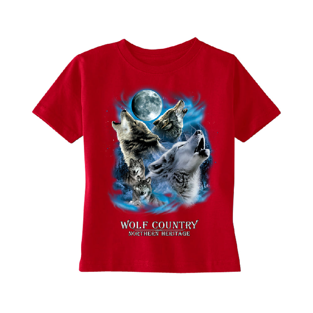 Wolves Howling Full Moon TODDLER T-Shirt 