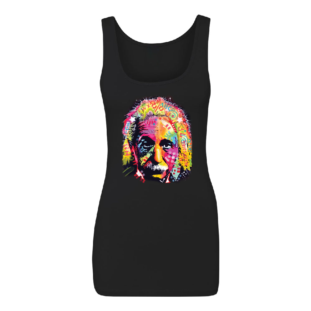 Colored Einstein Women's Tank Top Official Dean Russo Shirt 
