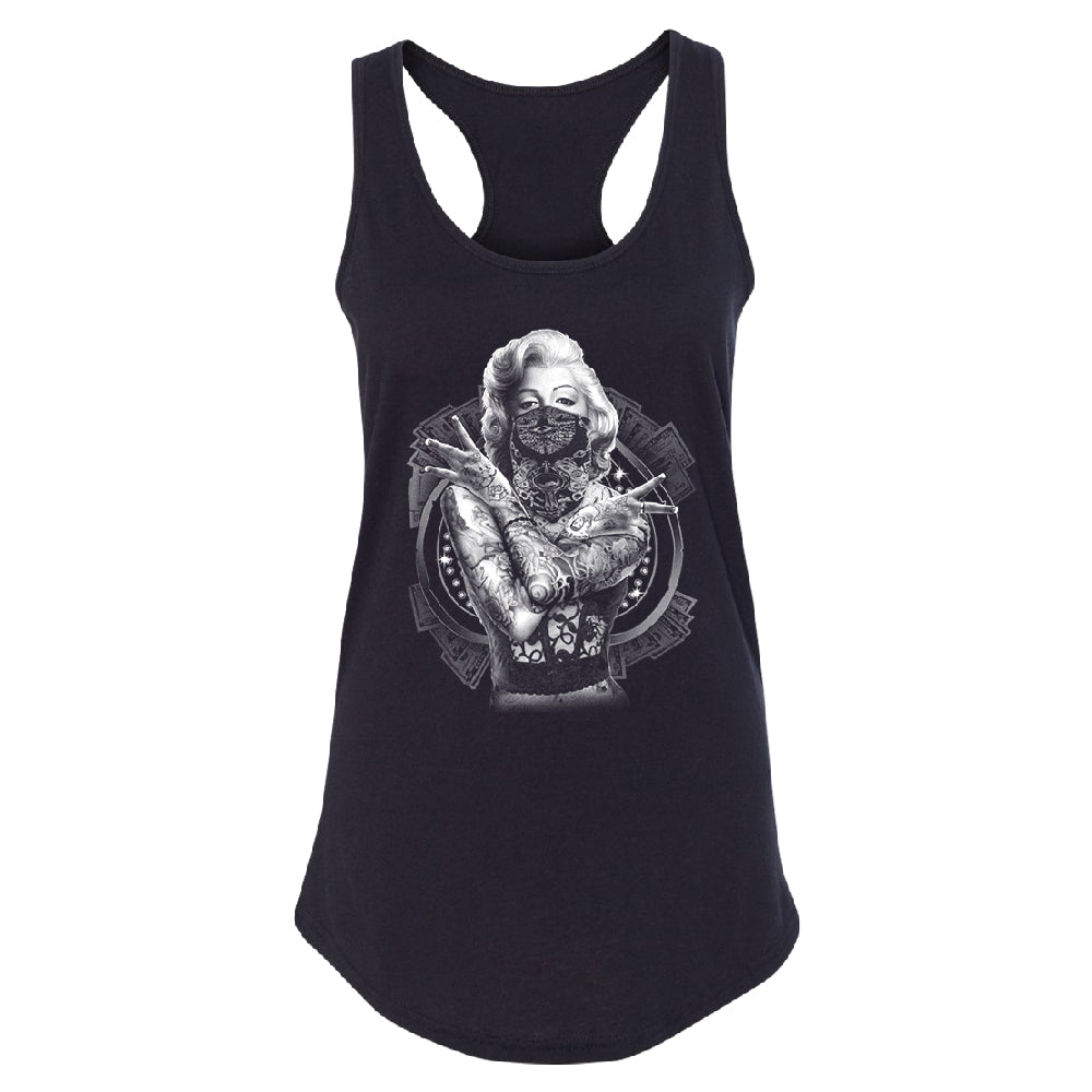 Marilyn Monroe West Side Gang Women's Racerback Blonde Bombshell Shirt 