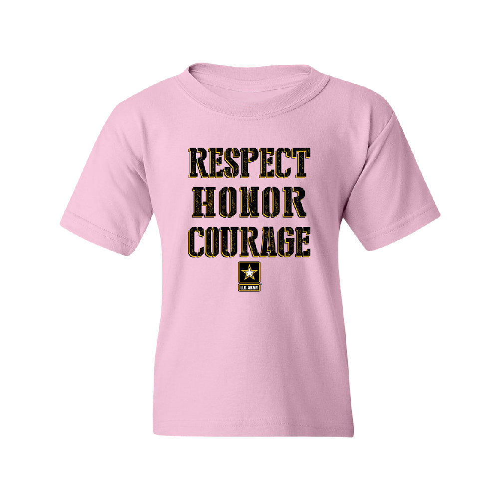 US Army Respect Honor Courage Youth T-Shirt 