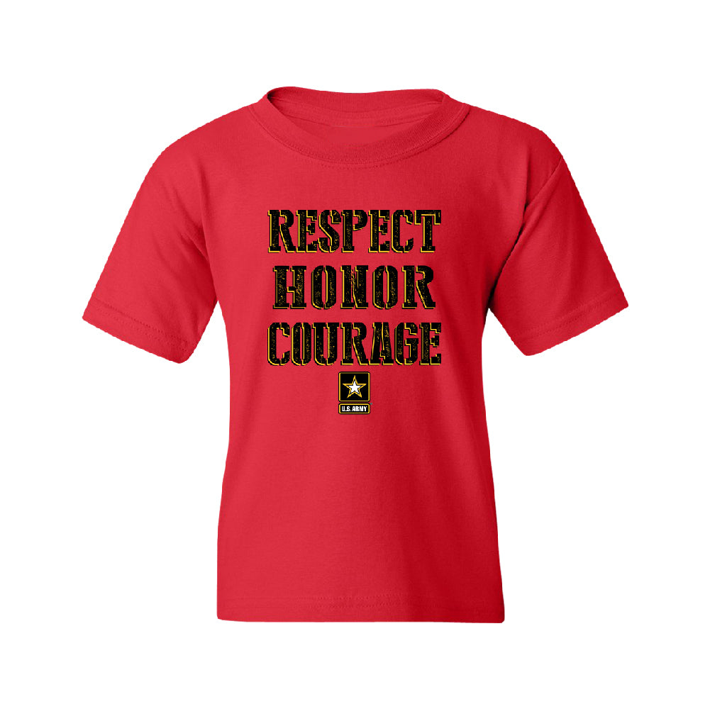 US Army Respect Honor Courage Youth T-Shirt 