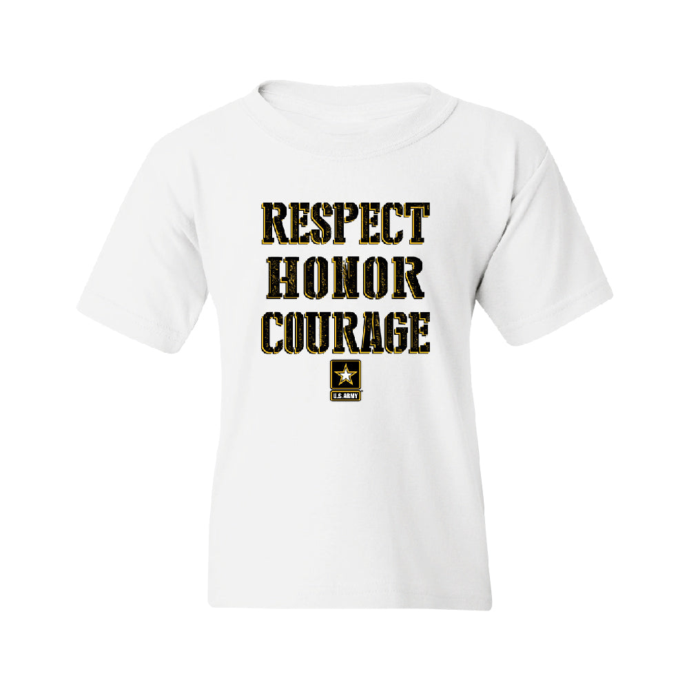 US Army Respect Honor Courage Youth T-Shirt 