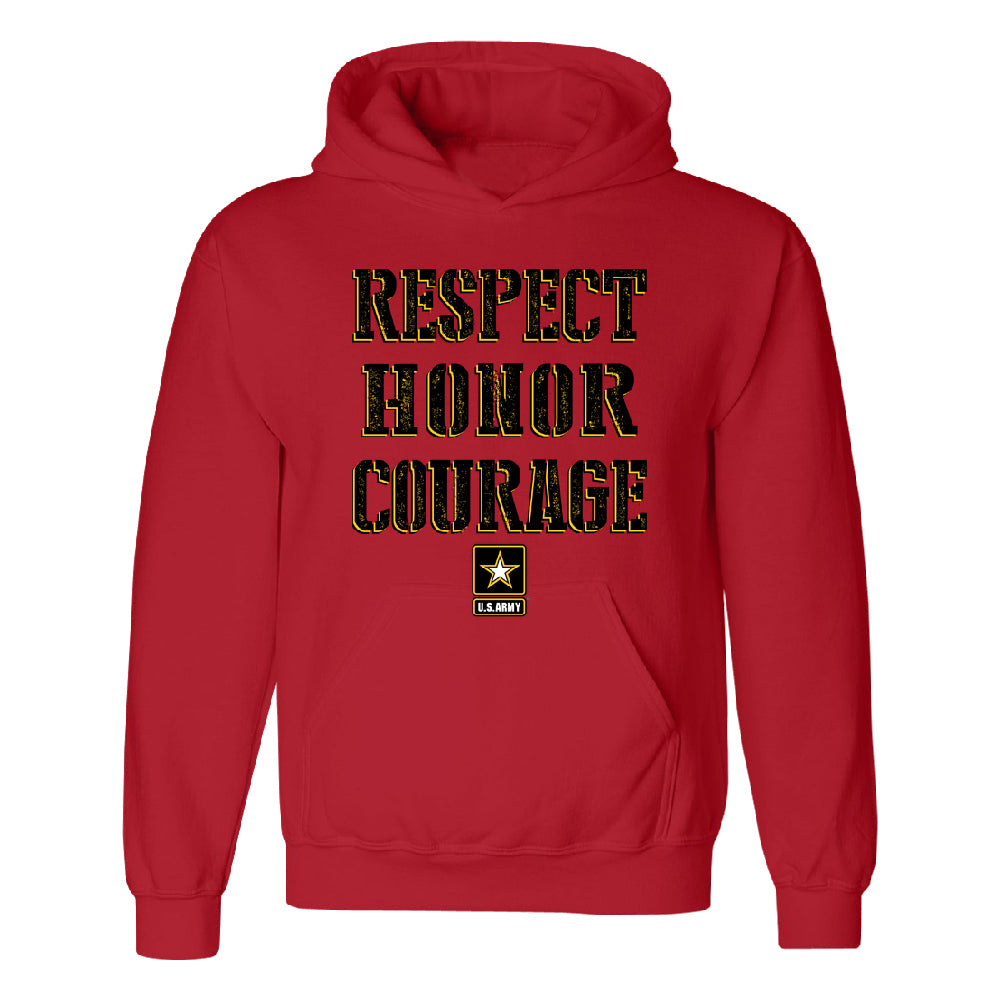 US Army Respect Honor Courage Unisex Hoodie Strong Military USA Sweater 