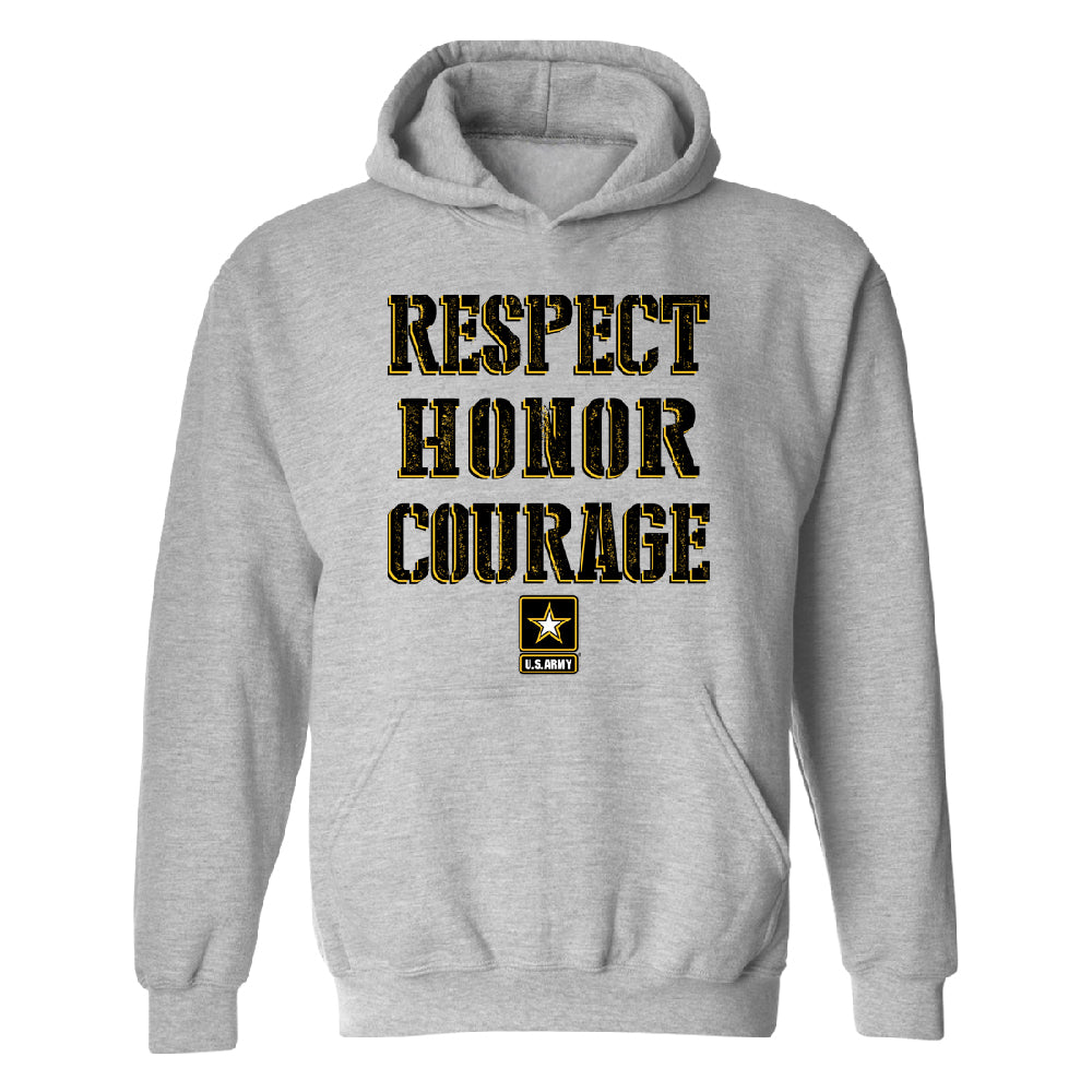 US Army Respect Honor Courage Unisex Hoodie Strong Military USA Sweater 