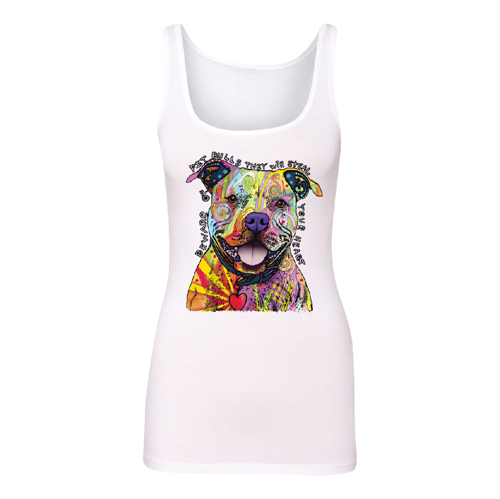 Oficial Dean Russo Women's Tank Top Colorful Lovely of Pit Bulls Shirt 