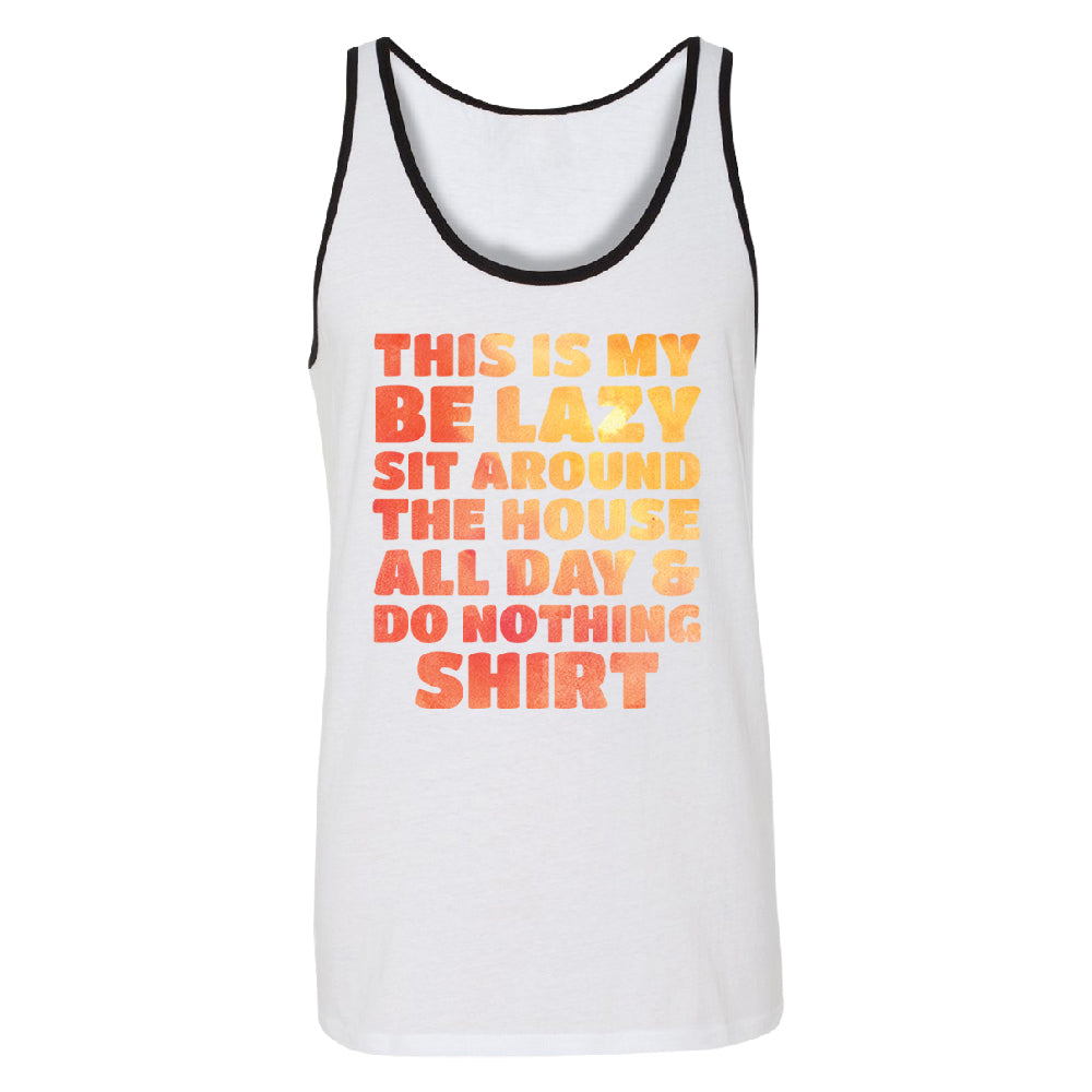 This is My Be Lazy and Do Nothing Day Men's Tank Top Funny Gift Shirt 