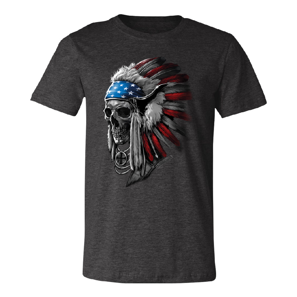 Patriotic Headdress Chief Skull Men's T-Shirt 