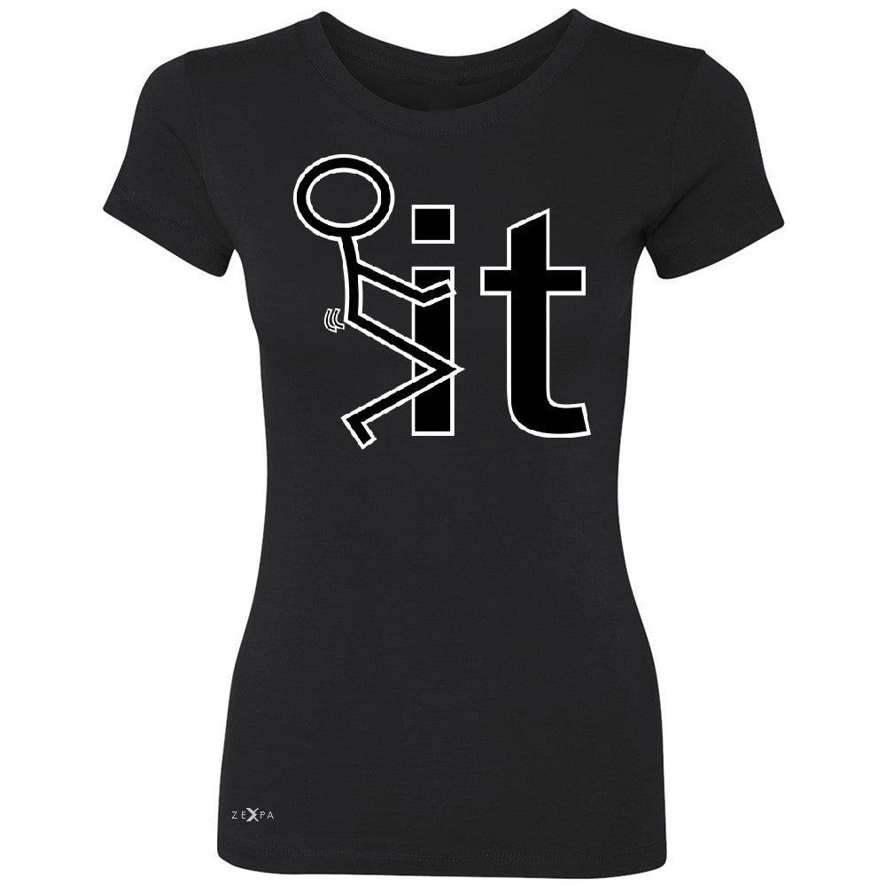 F*ck It Club Stick Man Women's T-shirt Funny Cool Expression Tee - Zexpa Apparel - 1