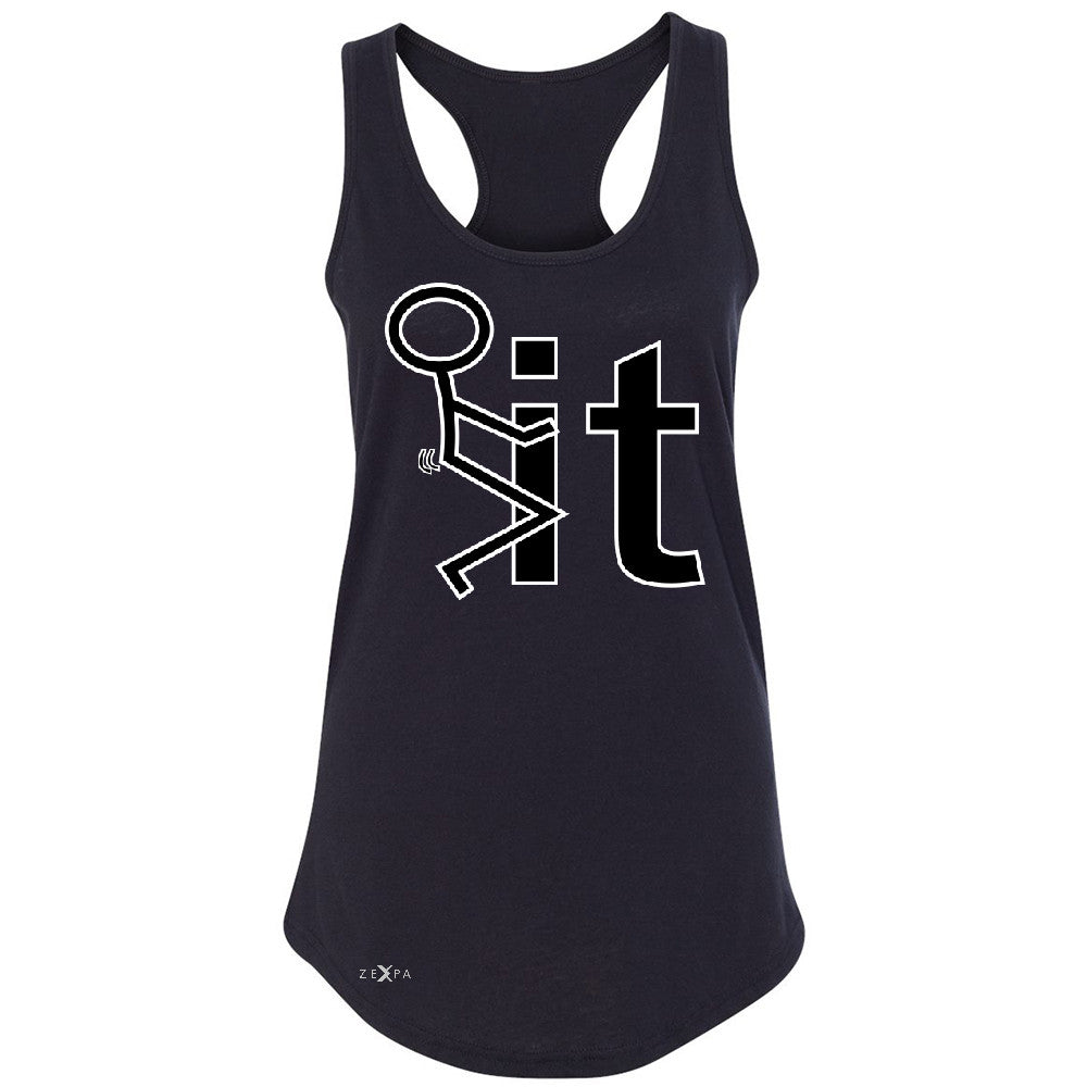 F*ck It Club Stick Man Women's Racerback Funny Cool Expression Sleeveless - Zexpa Apparel - 1