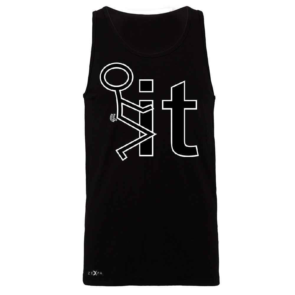 F*ck It Club Stick Man Men's Jersey Tank Funny Cool Expression Sleeveless - Zexpa Apparel - 1