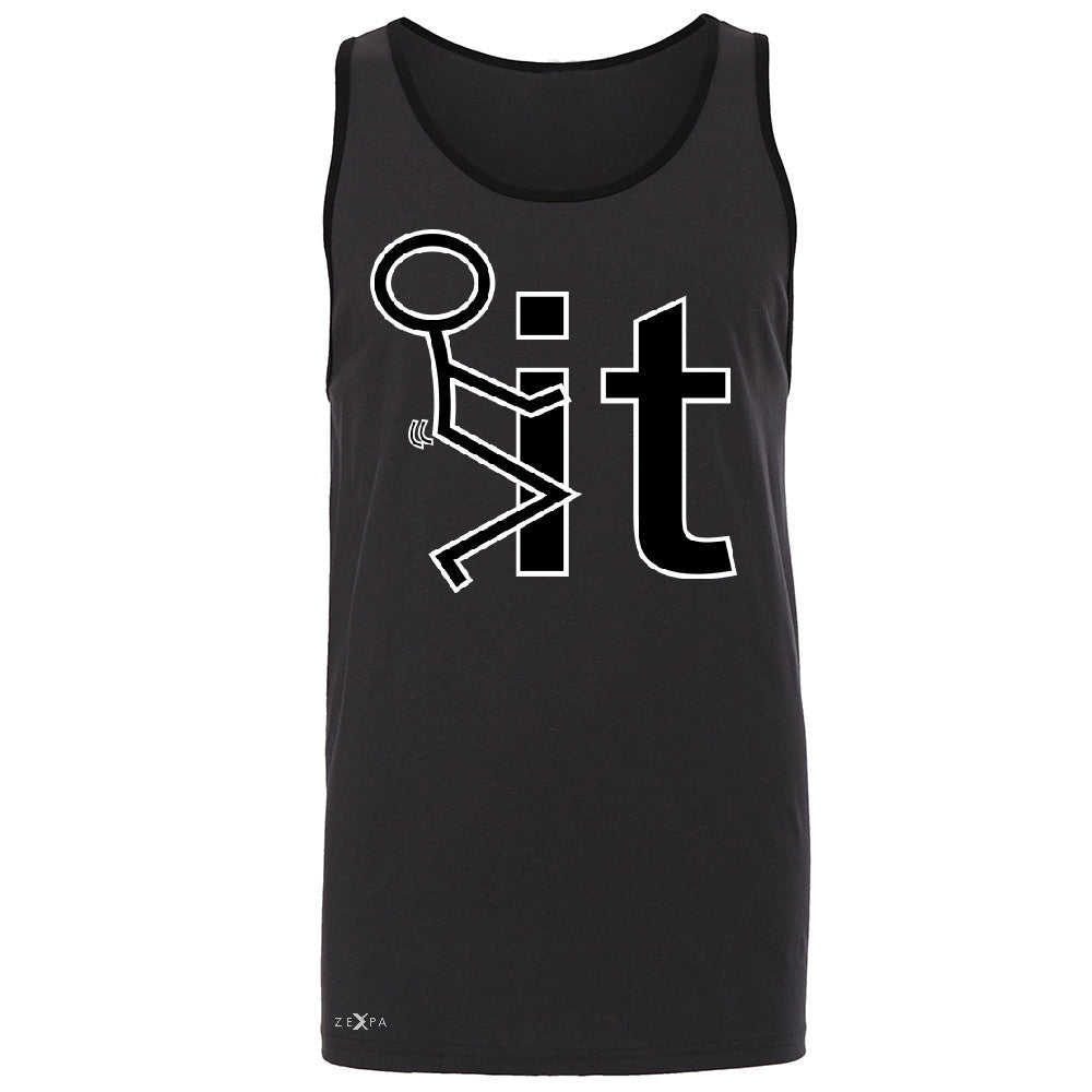 F*ck It Club Stick Man Men's Jersey Tank Funny Cool Expression Sleeveless - Zexpa Apparel - 3