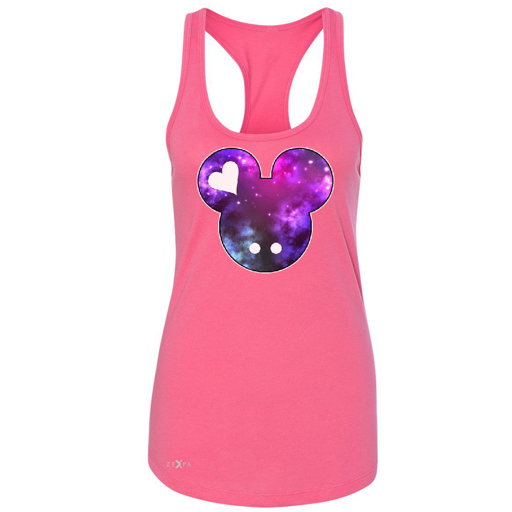 Galaxy Cartoon Head  Women's Racerback Couple Shirt Gift Sleeveless - Zexpa Apparel - 2
