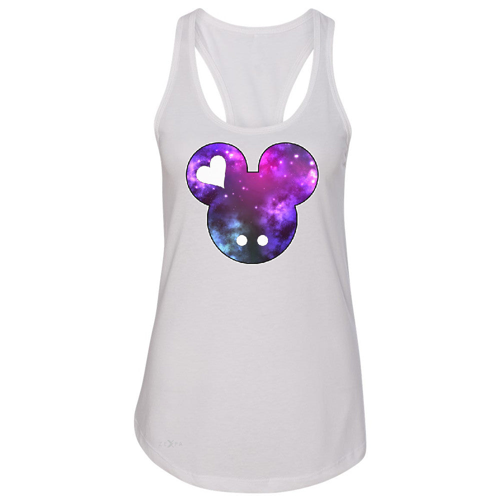 Galaxy Cartoon Head  Women's Racerback Couple Shirt Gift Sleeveless - Zexpa Apparel - 4