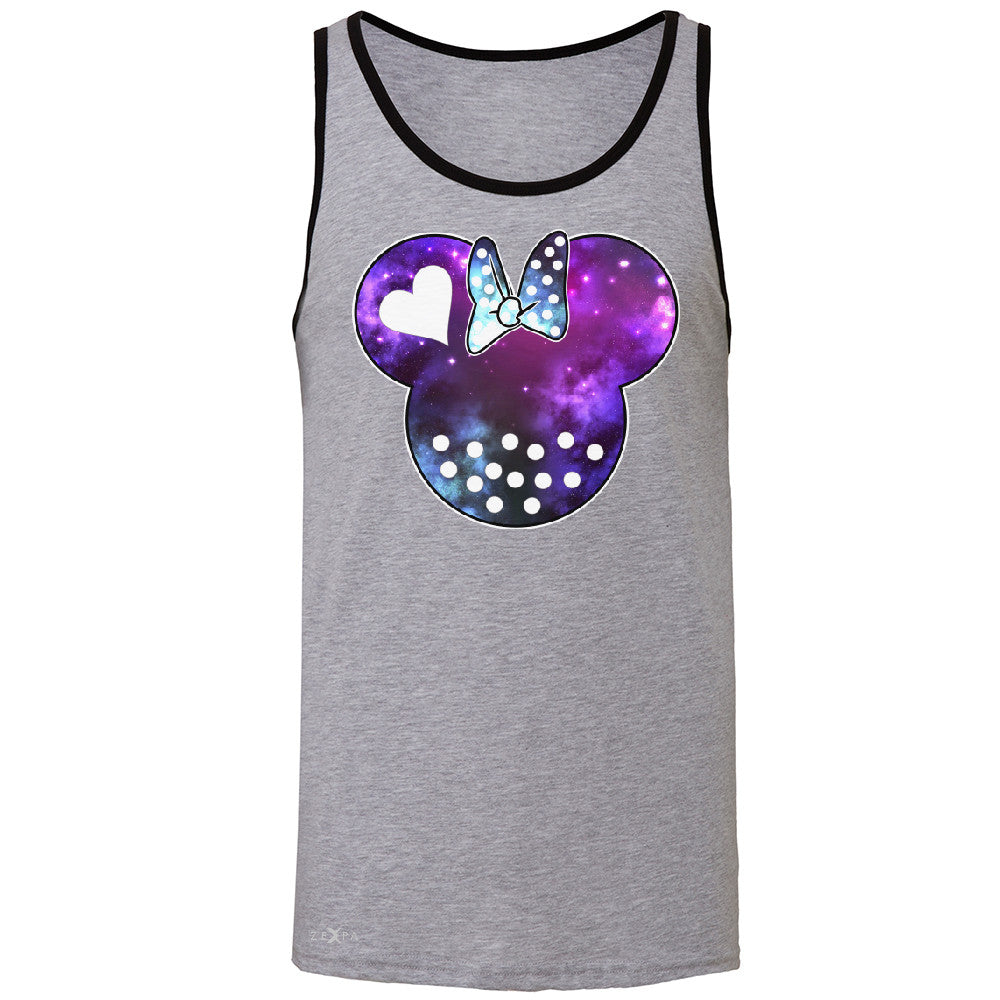 Galaxy Lady Cartoon Head  Men's Jersey Tank Couple Shirt Gift Sleeveless - Zexpa Apparel - 2