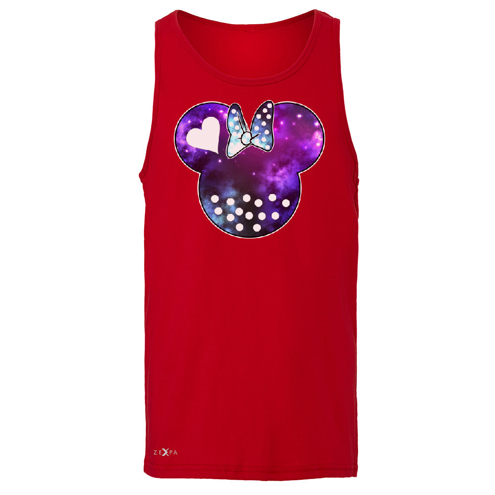 Galaxy Lady Cartoon Head  Men's Jersey Tank Couple Shirt Gift Sleeveless - Zexpa Apparel - 4