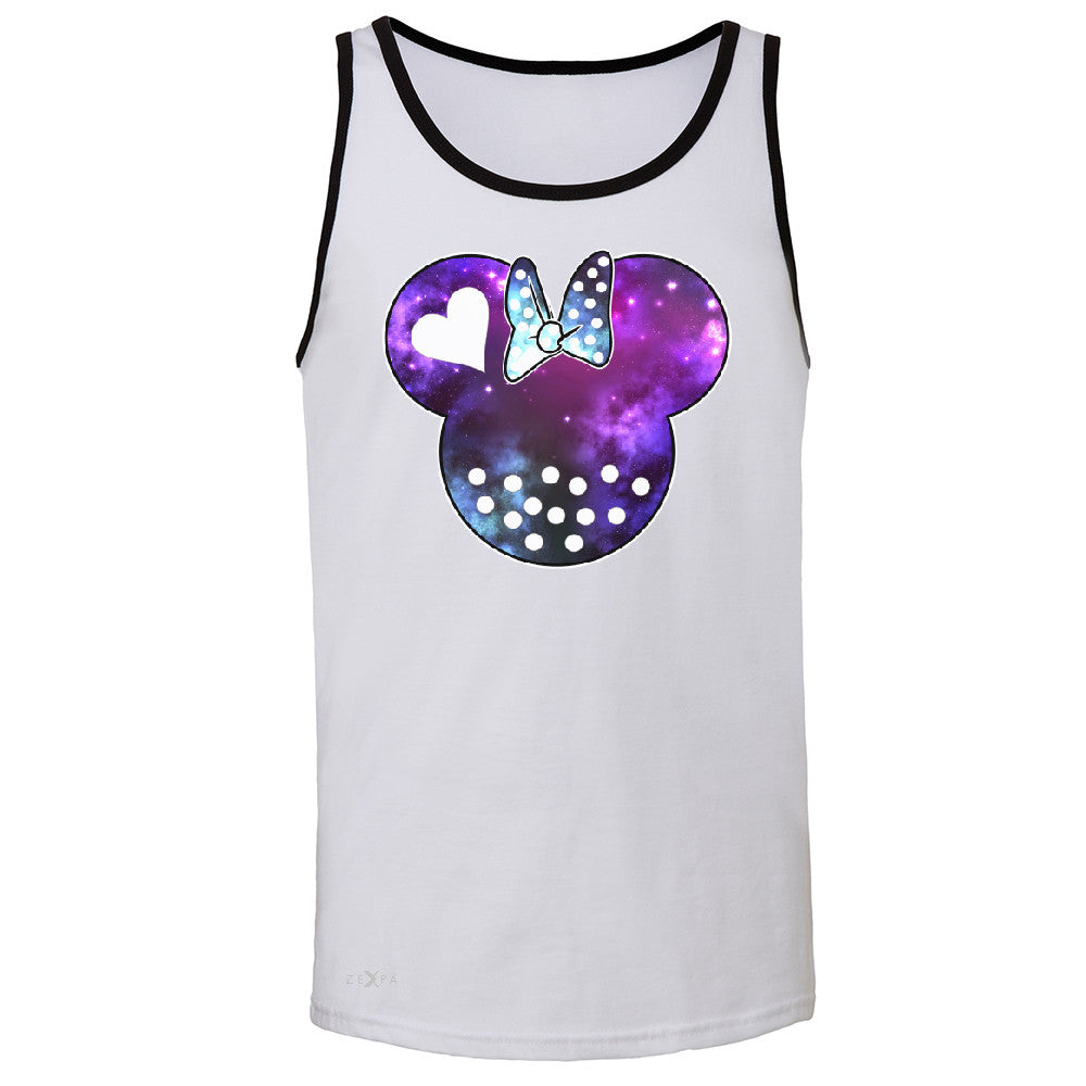 Galaxy Lady Cartoon Head  Men's Jersey Tank Couple Shirt Gift Sleeveless - Zexpa Apparel - 5