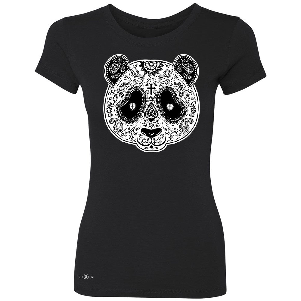 Sugar Skull Panda Women's T-shirt Day Of Dead Dia de Muertos Tee - Zexpa Apparel - 1