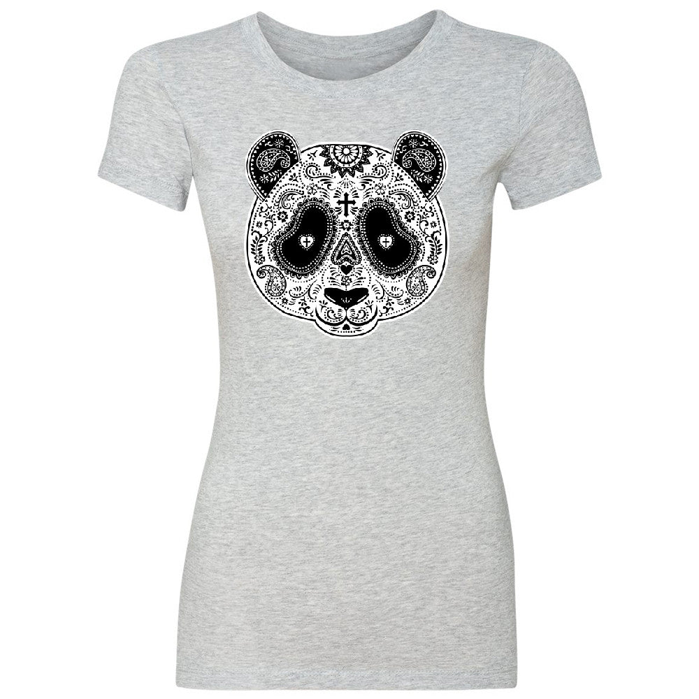 Sugar Skull Panda Women's T-shirt Day Of Dead Dia de Muertos Tee - Zexpa Apparel - 2