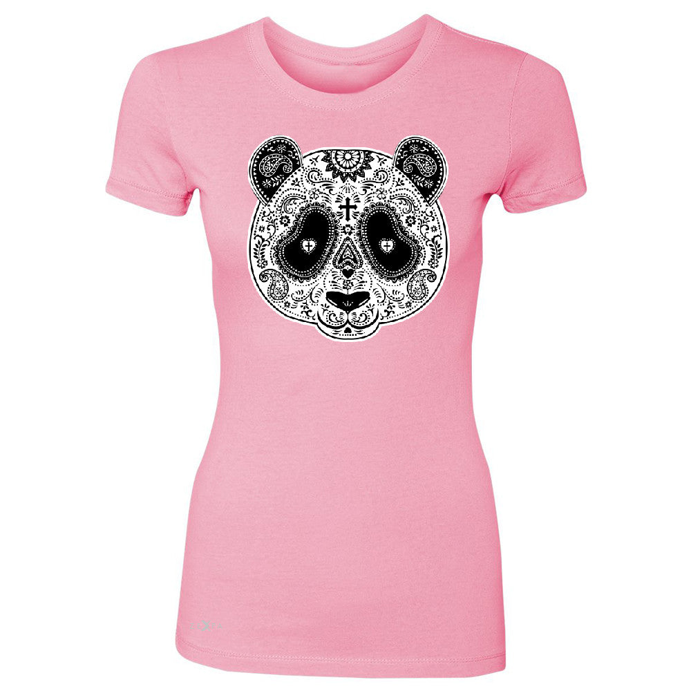Sugar Skull Panda Women's T-shirt Day Of Dead Dia de Muertos Tee - Zexpa Apparel - 3