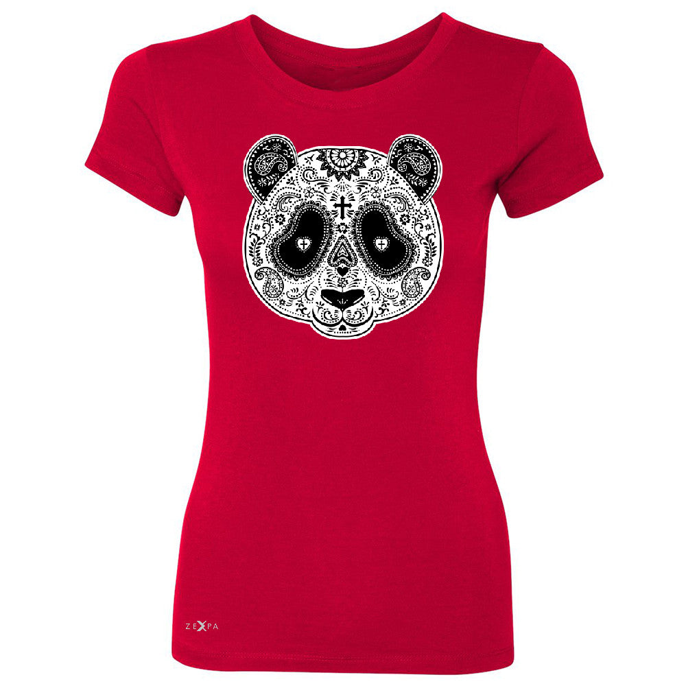 Sugar Skull Panda Women's T-shirt Day Of Dead Dia de Muertos Tee - Zexpa Apparel - 4