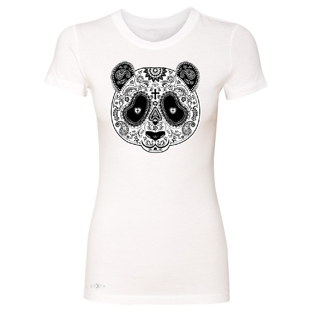 Sugar Skull Panda Women's T-shirt Day Of Dead Dia de Muertos Tee - Zexpa Apparel - 5