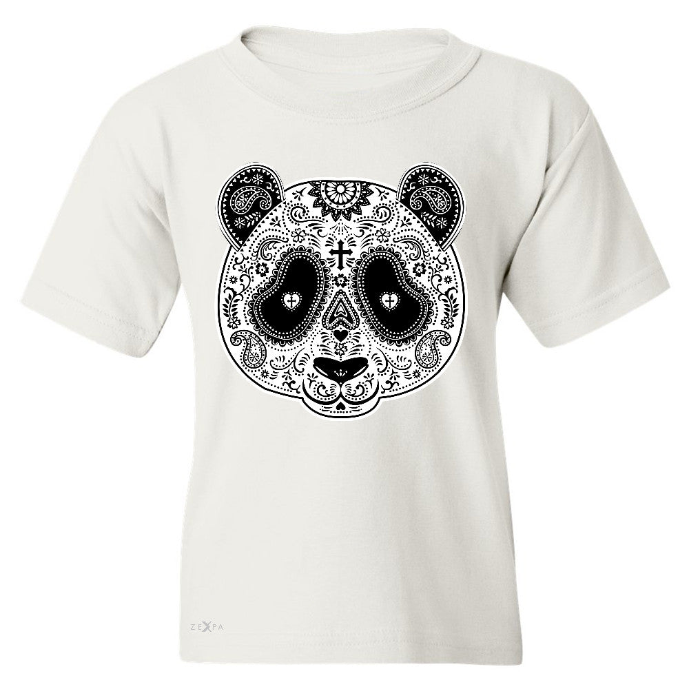 Sugar Skull Panda Youth T-shirt Day Of Dead Dia de Muertos Tee - Zexpa Apparel - 5