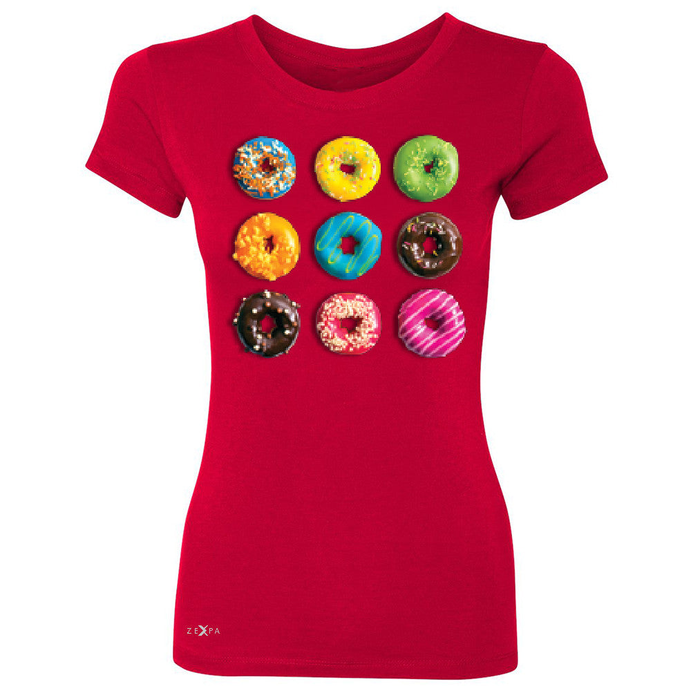 Donut Yummy Desert Women's T-shirt Funny Cool Tee - Zexpa Apparel - 4