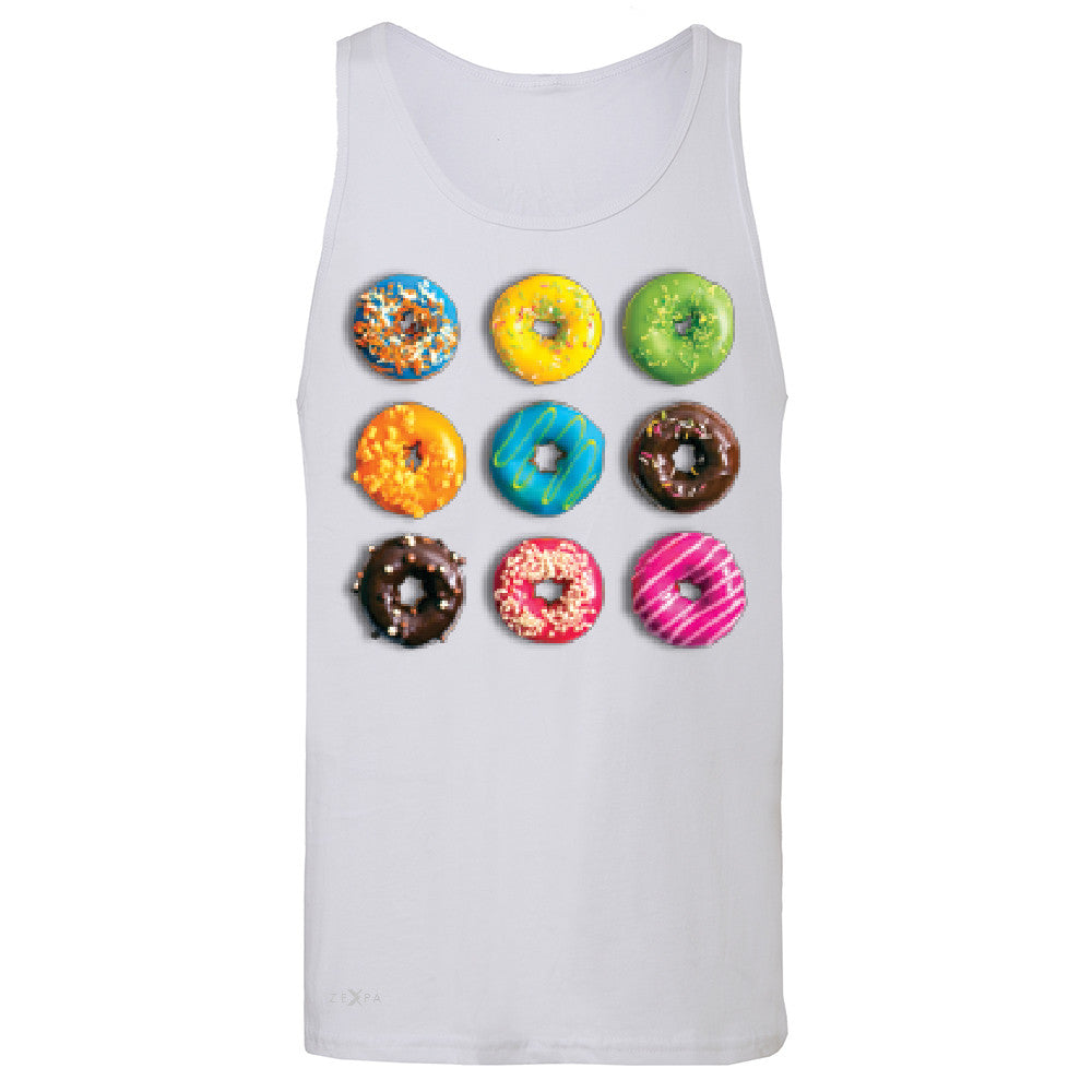 Donut Yummy Desert Men's Jersey Tank Funny Cool Sleeveless - Zexpa Apparel - 6