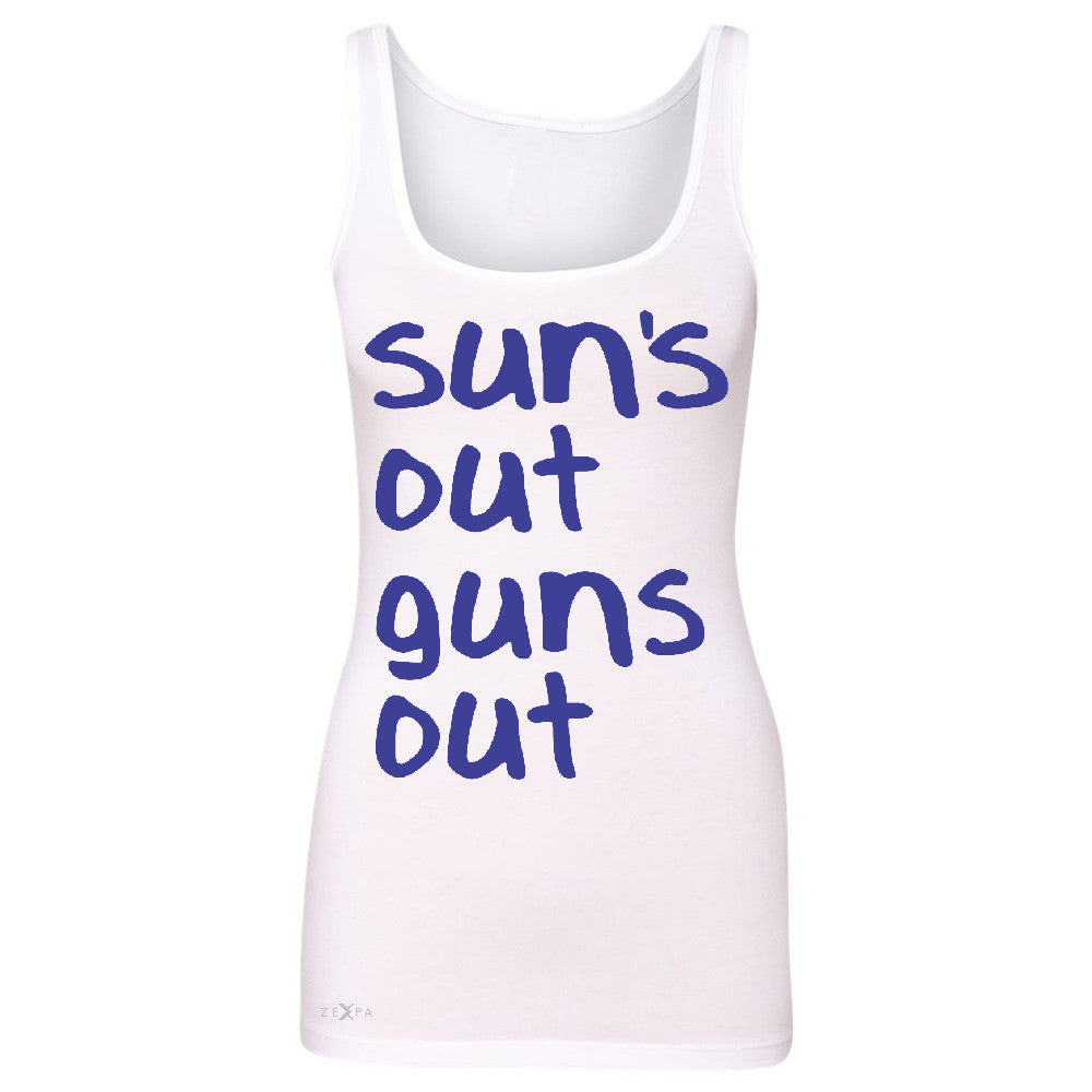 Sun's Out Guns Out Women's Tank Top Gym Fitness 22 Jump Street Sleeveless - Zexpa Apparel - 4