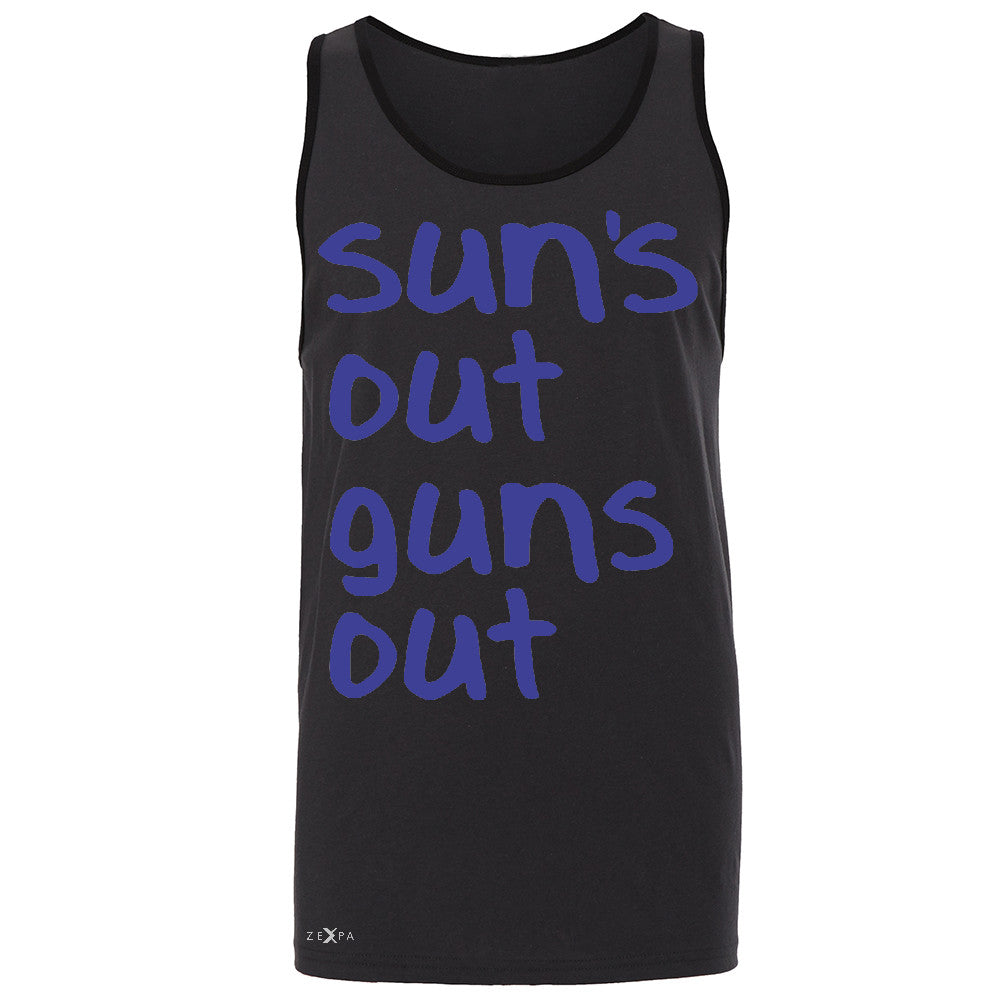Sun's Out Guns Out Men's Jersey Tank Gym Fitness 22 Jump Street Sleeveless - Zexpa Apparel - 3