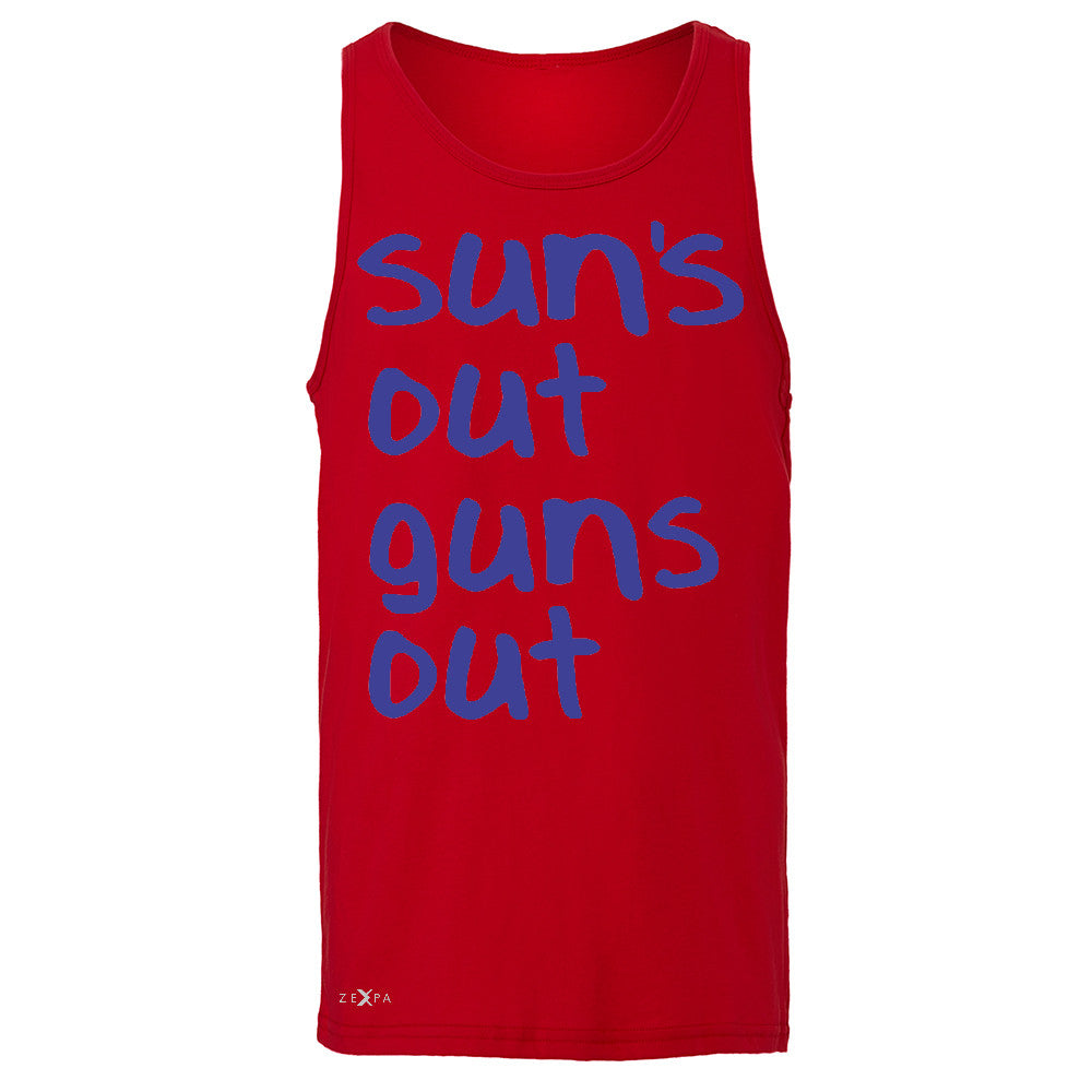 Sun's Out Guns Out Men's Jersey Tank Gym Fitness 22 Jump Street Sleeveless - Zexpa Apparel - 4