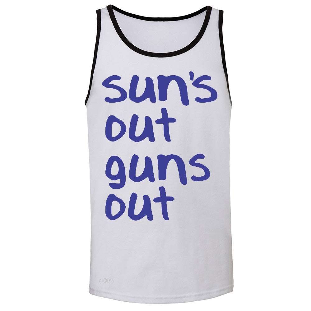Sun's Out Guns Out Men's Jersey Tank Gym Fitness 22 Jump Street Sleeveless - Zexpa Apparel - 5