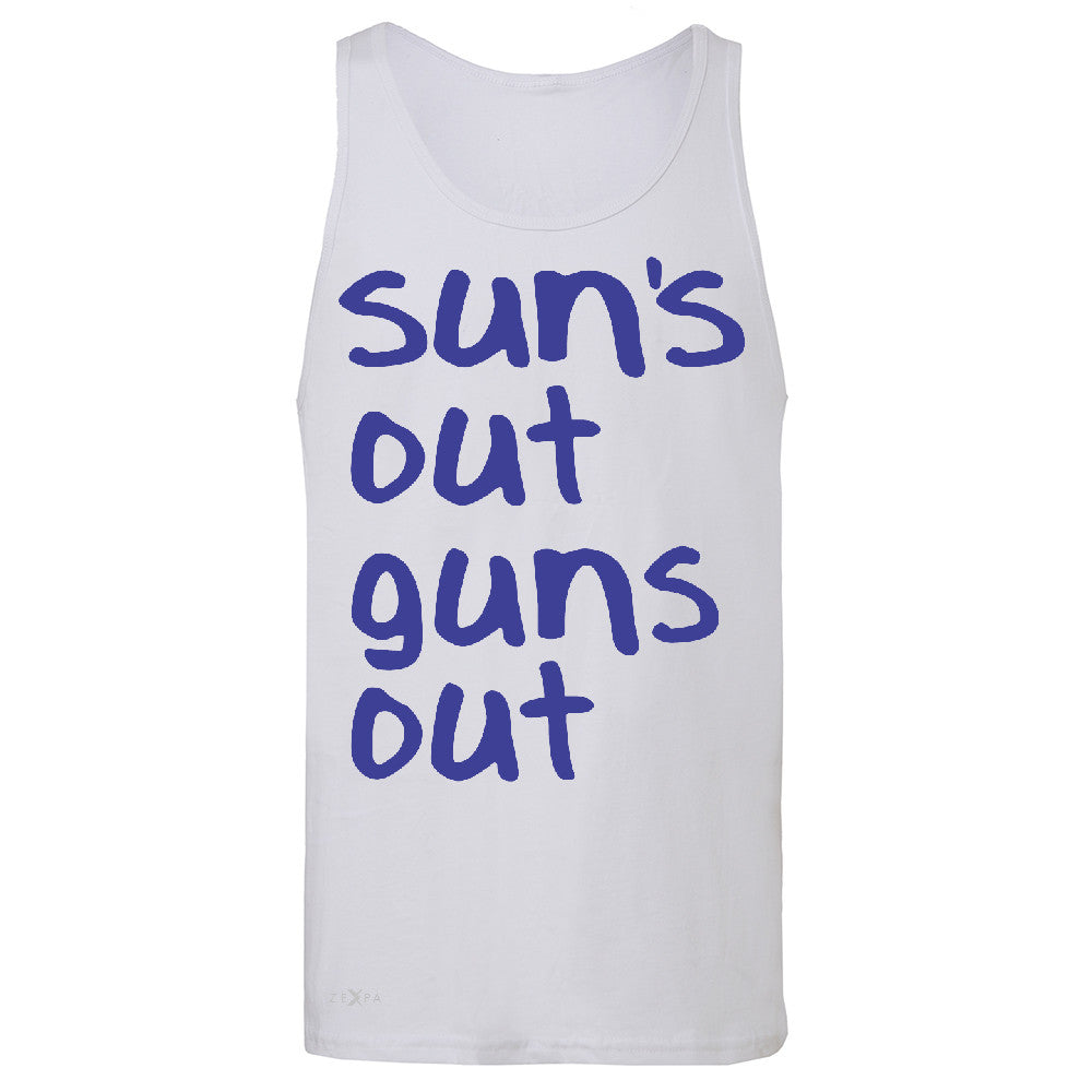 Sun's Out Guns Out Men's Jersey Tank Gym Fitness 22 Jump Street Sleeveless - Zexpa Apparel - 6