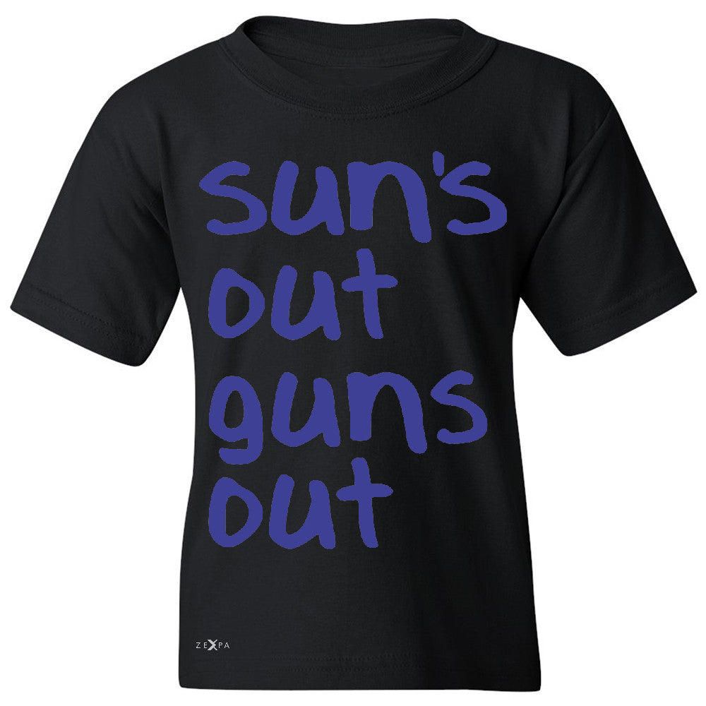 Sun's Out Guns Out Youth T-shirt Gym Fitness 22 Jump Street Tee - Zexpa Apparel - 1