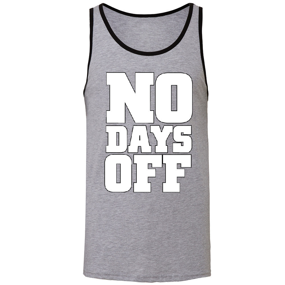 No Days Off Men's Jersey Tank Workout Gym Running Fitness Novelty Sleeveless - Zexpa Apparel - 2