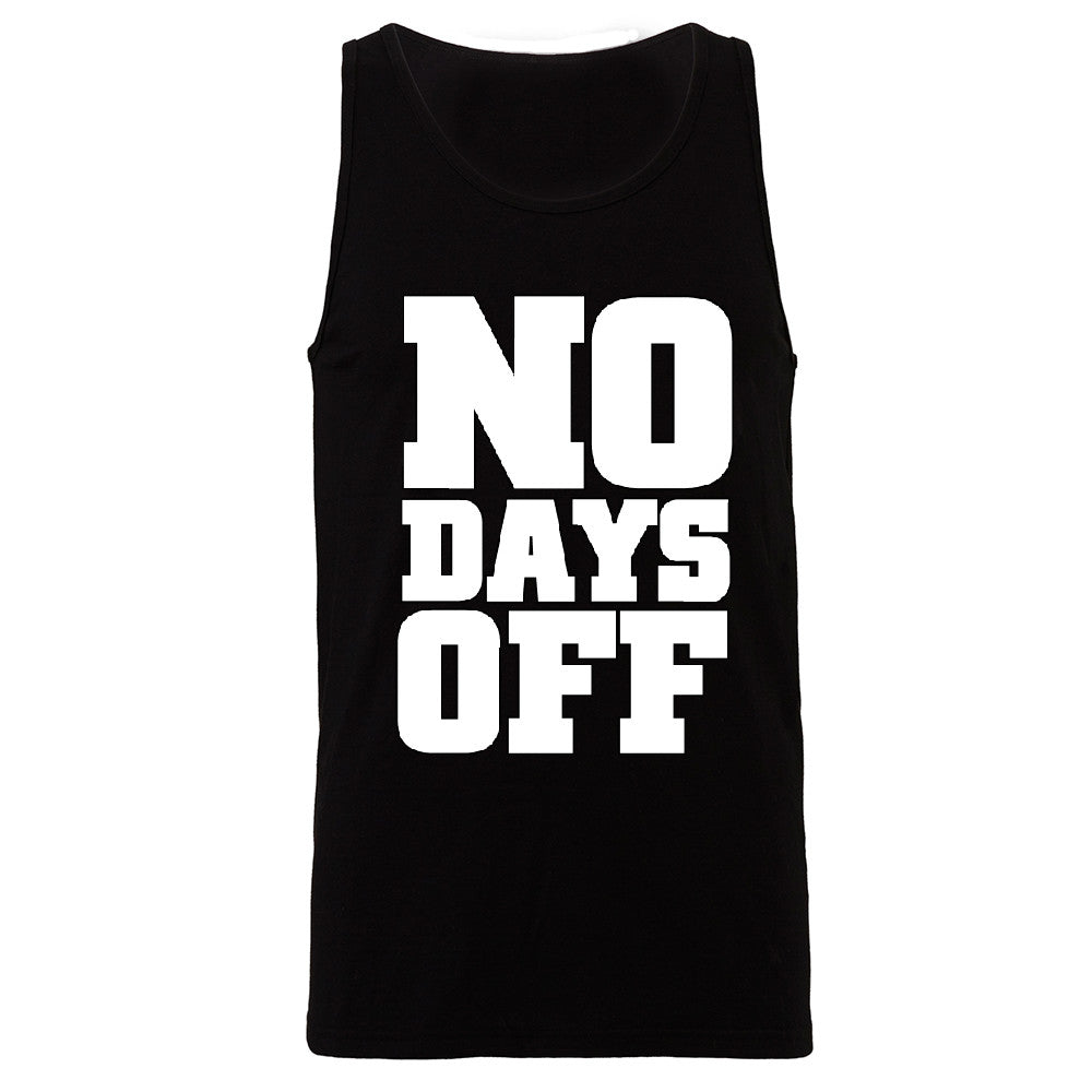 No Days Off Men's Jersey Tank Workout Gym Running Fitness Novelty Sleeveless - Zexpa Apparel - 1